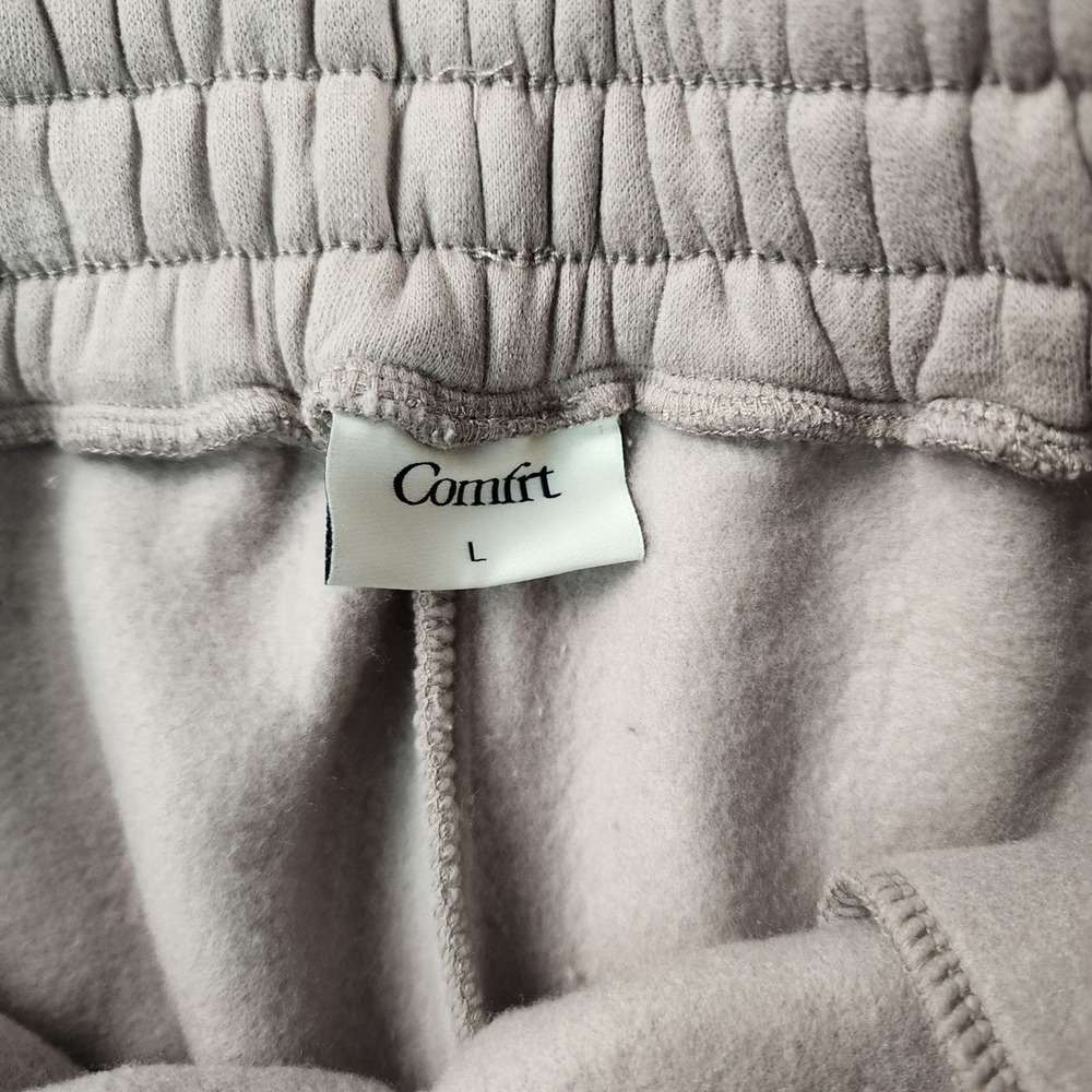 Comfrt Signature Sweatpants Unisex L Bark Brown Heavyweight Fleece Joggers NEW - Picture 3 of 8